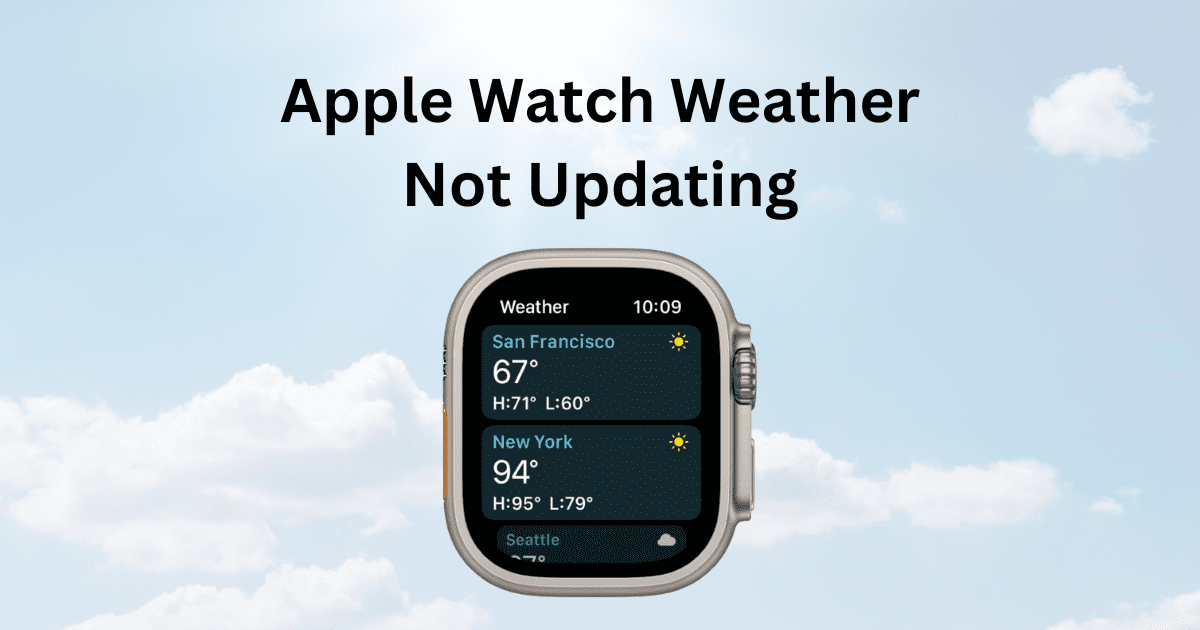 apple watch weather not updating