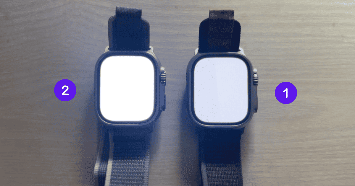 apple watch ultra 1 vs 2 flashlight comparison
